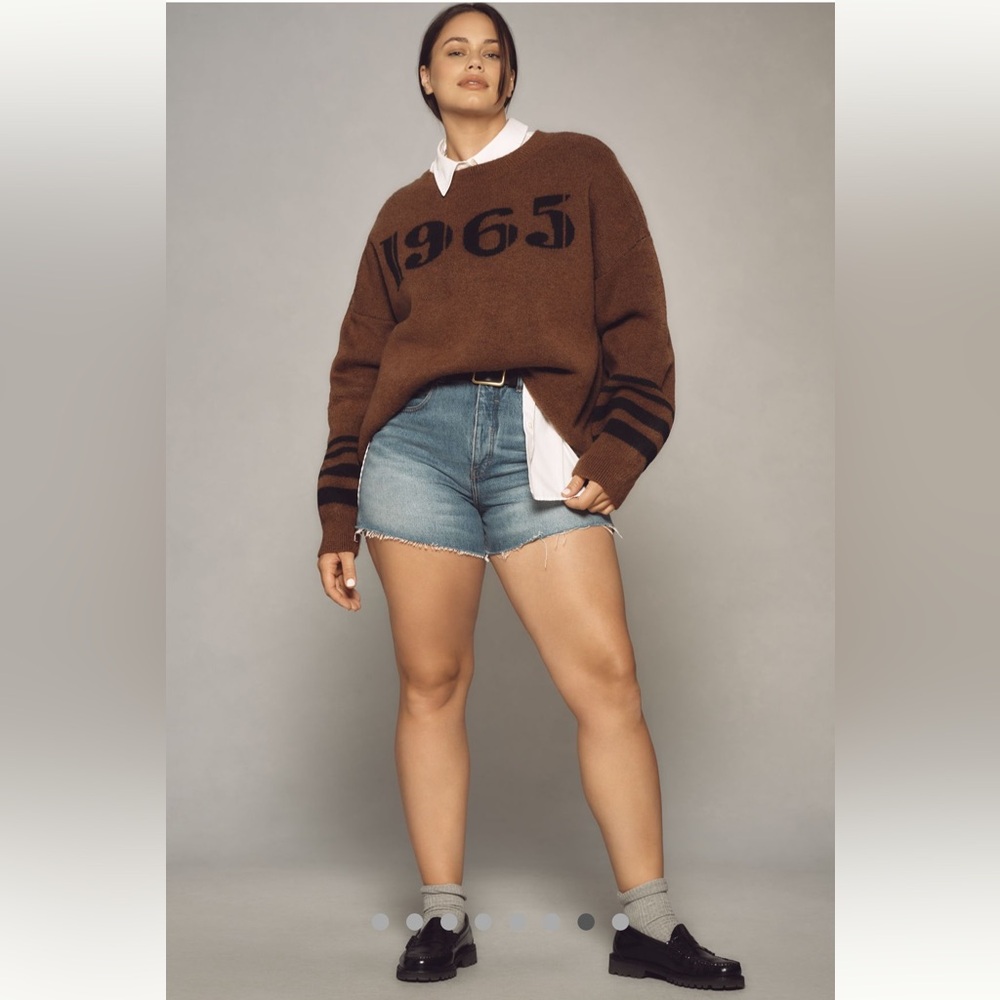 Anthropologie NWT Pilcro Crew-Neck Graphic Sweater size 3X. - Picture 3 of 14